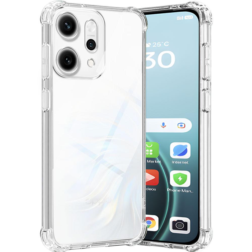 Чехол для телефона OPPO Reno 14 Pro 14 F Чехол Подушка безопасности Мягкий силикон Прозрачный Ударопрочный Задняя крышка для OPPO Reno 14F reno14 Защитный Funda