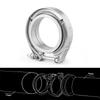 SUS 304 Upgraded Exhaust V Band Clamp Iron Flange Kit Male and Female Flange 2''/2.25''/2.5''/2.75''/3''/3.25''/3.5''/3.75''/4''