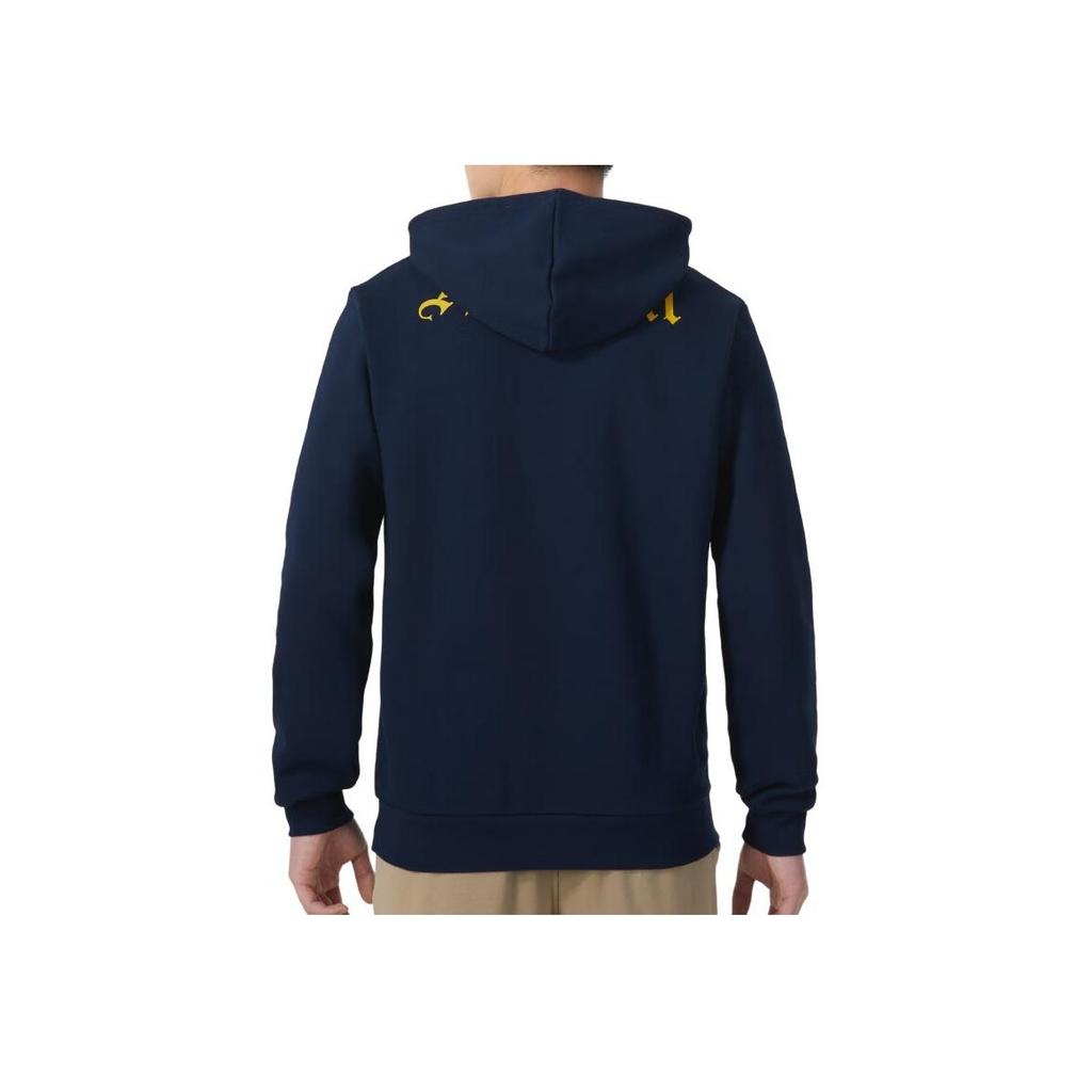 Adidas Originals Embroidered Logo Casual Hoodie Long Sleeve Men Tops Blue IK8713