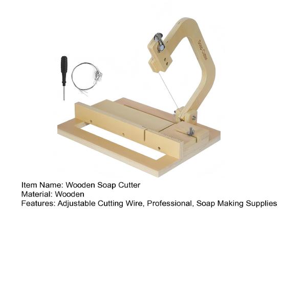 Wooden Soap Cutter Adjustable Single Wire Soap Slicer Professional Handmade