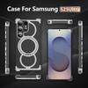 Чехол-подставка Samsung S25 Ultra с вращающейся металлической подставкой | Магнитная крышка из титанового сплава