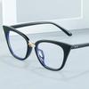 Cat Eye Anti Blue Light Glasses Women Men Brand Designer Oversized Metal Frame Optical Computer Reading Eyeglasses Spectacle