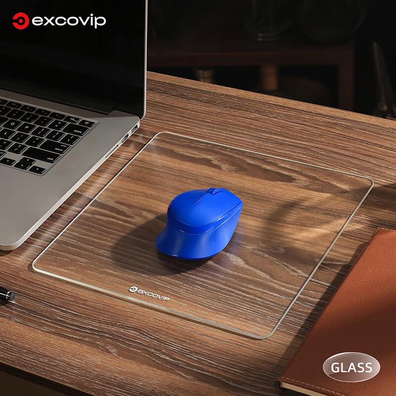 Прозрачный стеклянный игровой коврик для мыши EXCO