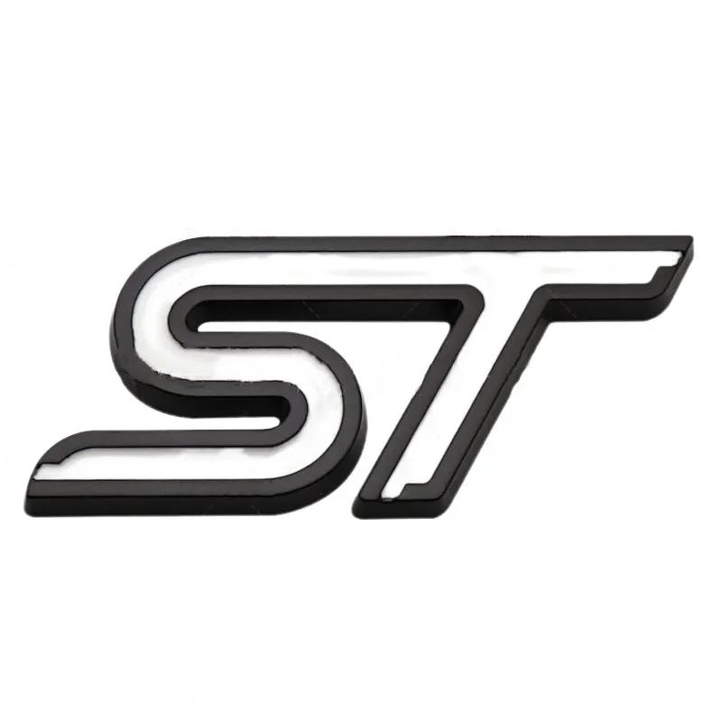 3D металлическая эмблема ST на переднюю решетку радиатора, наклейка на заднее крыло багажника автомобиля для Focus Mondeo Fiesta Edge Escort MK2 MK3 MK4 MK5 MK7