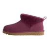UGG Классические Ультра Мини Замшевые Теплые Универсальные Слипоны Снегоступы Женские ботинки Малиновые 1174518-BTMG