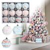 12Pcs Foam Christmas Balls Pendant Ornaments 6cm Christmas Spheres Pendant Indoor