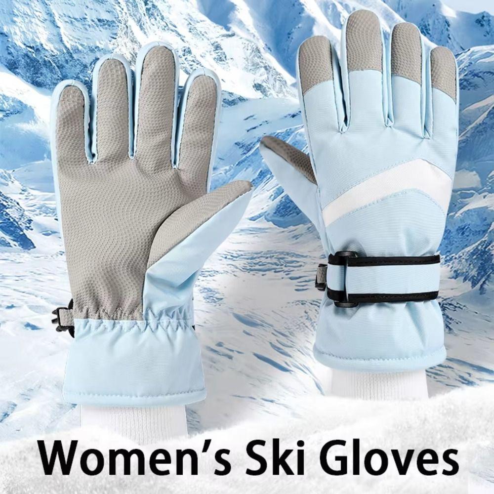 1 Pair Thicken Skating Gloves Non-Slip Figure Skating Gloves Women's Skating Mittens  Woman