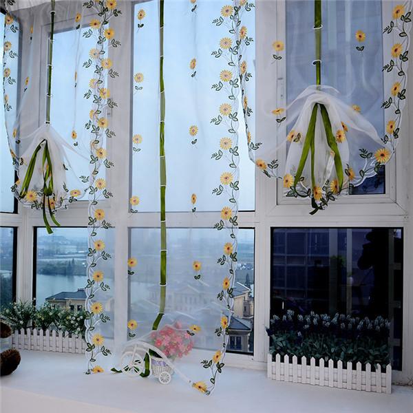 1 шт., подъемная занавеска в Риме, экран с вышивкой, честность, занавеска с бабочкой, романтическая домашняя занавеска на липучке