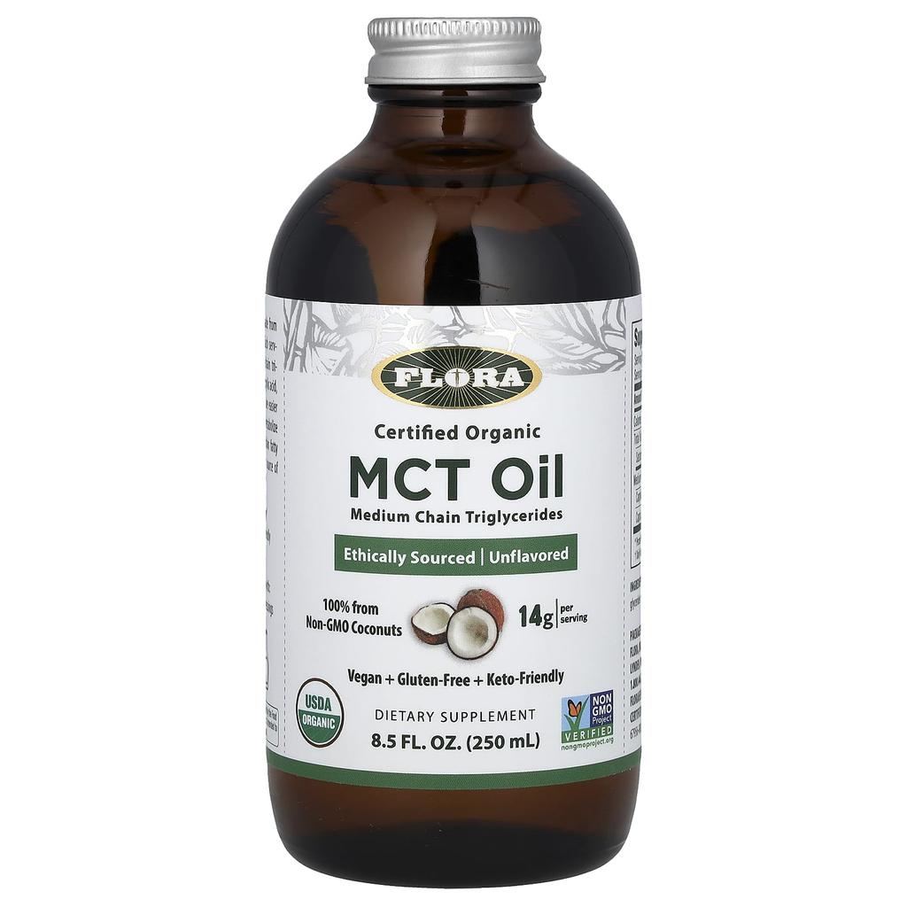 Certified Organic Mct Oil, 250Ml(8.5Fl Oz)