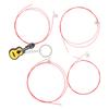 4Pcs Guitar Strings Carbon 4‑String Universal Set Ukulele Musical Instrument AccessoriesRed