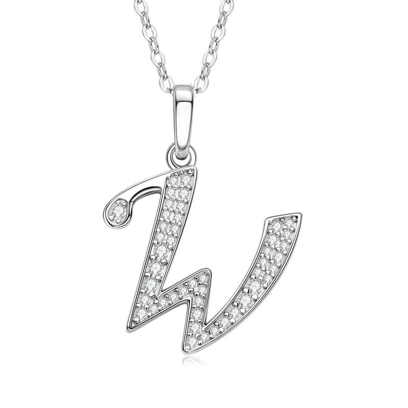 2025 New 26 Letter Zircon Necklace Design, Trendy English Pendant, Fashionable Temperament, High-end Personality, New Necklace