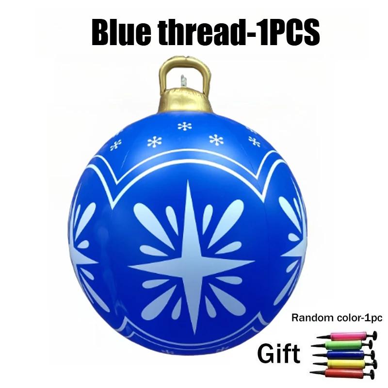 Супер 60см Надувной Рождественский Шар ПВХ Надувное Украшение для Уличного Двора Крыльца Сада Праздничный Декор для Вечеринки