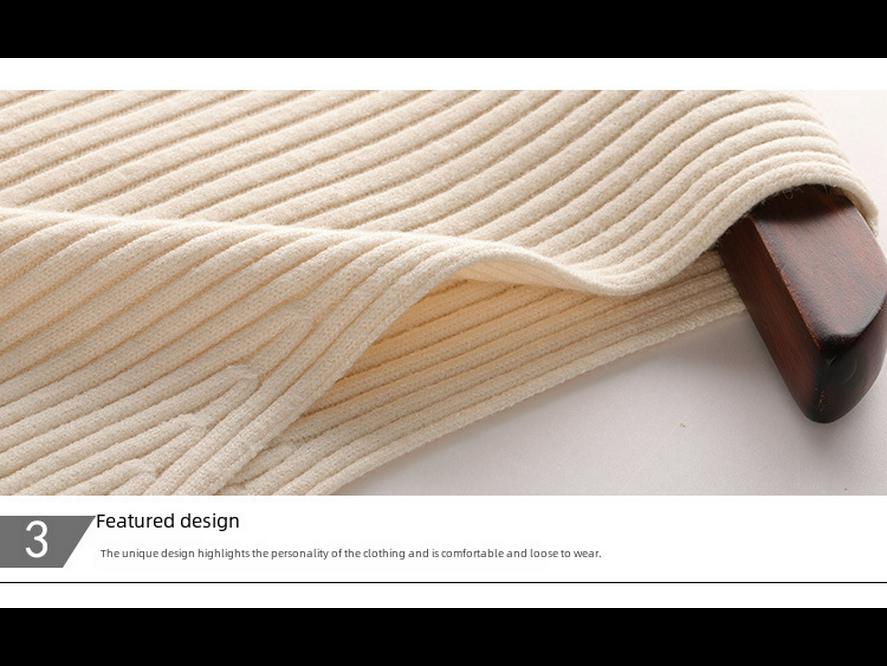 2024 Women's Early Autumn Long-Sleeve Sweater Dress Set: Loose Knit Cardigan and Wool Skirt