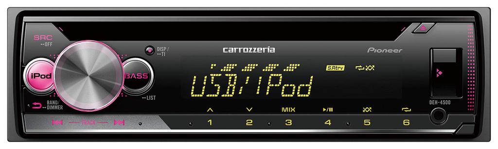 Pioneer Аудио 1D CD USB iPod iPhone AUX DSP Carrozzeria DEH-4500
