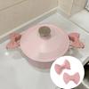 2pcs Silicone Oven Mitts Creative Bow Shape Oven Gloves Heat Resistant Pot Holders For Cooking Mini Oven Gloves Kitchen Tool