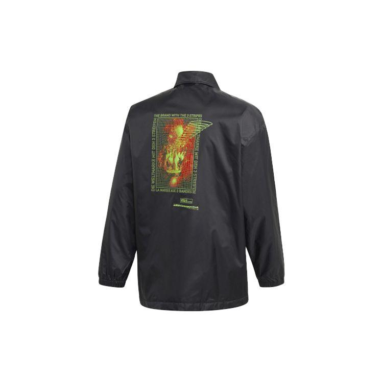 Adidas Оригинальная мужская куртка с воротником Torsion Coach, верхняя одежда, черная GD6012