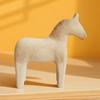 Handmade Unpainted Horse Statue Farmhouse Style Painting Horse Figure  Tabletop Display