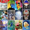 5D Diamond Painting Flower Rhinestone Kit Full Square Round Drill Diamond Embroidery Animal Landscape Cross Stitch Mosaic Winter Decor for Home