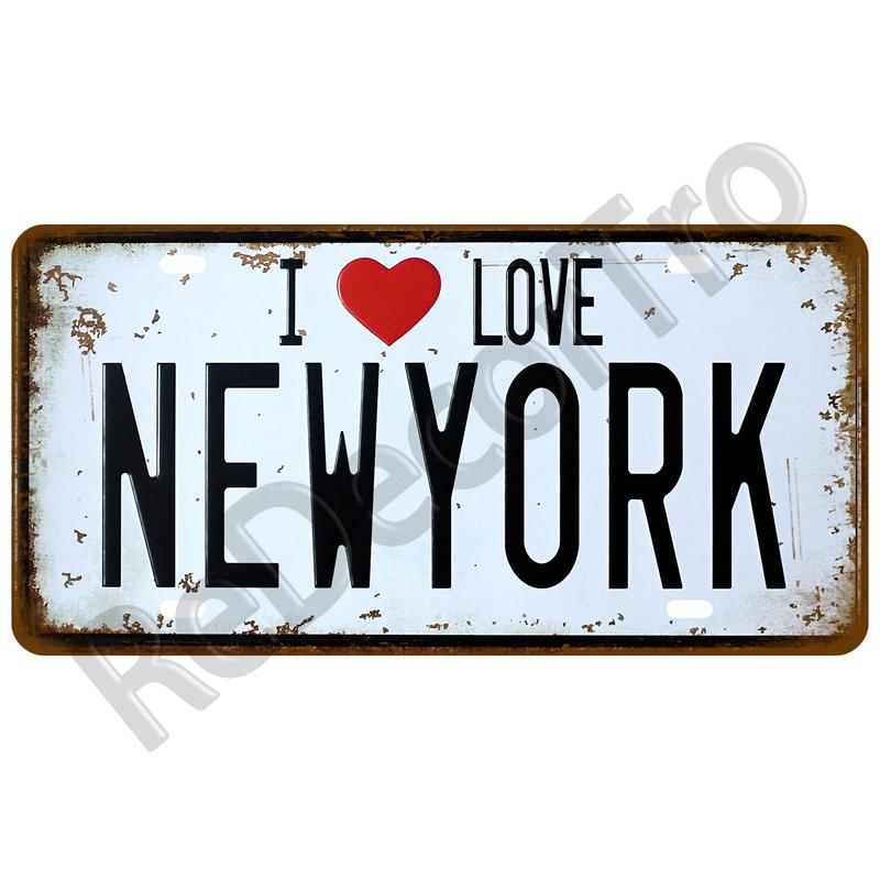 Винтажная жестяная вывеска для бара, паба, клуба, пещеры, настенное украшение, калифорнийская жестяная пластина, табличка, Мадрид, Париж, декор, металлический знак города