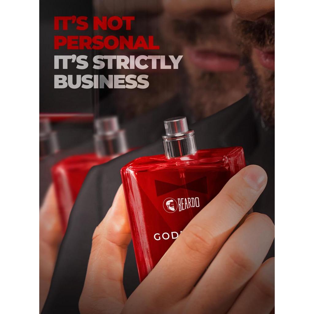 Мужские духи Beardo Godfather, 100 мл | Ароматный, пряный парфюм для мужчин, стойкий | Аромат для свидания, спрей для тела для мужчин, идеальный подарок для мужчин