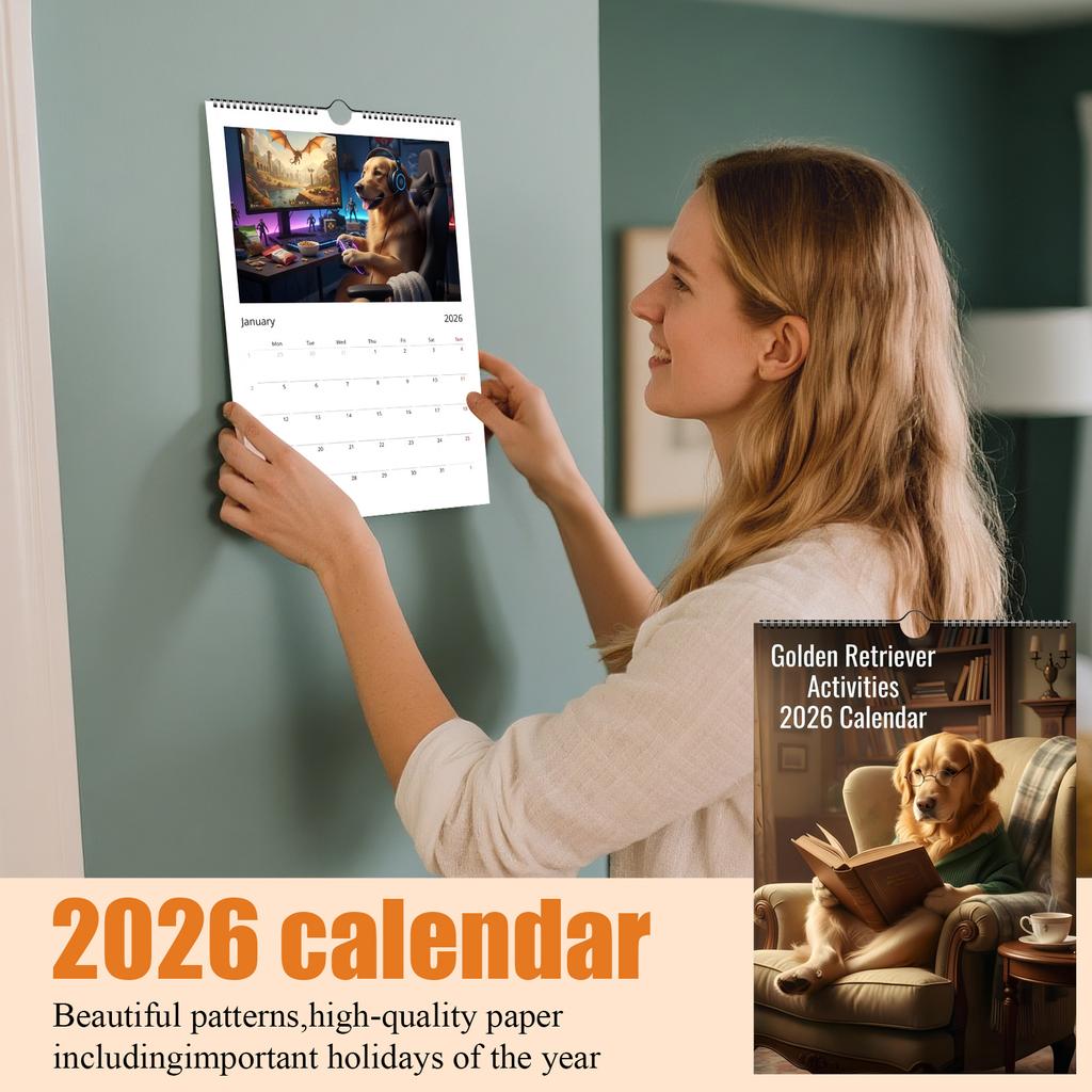 2026 Wall Calendar, Fun Themed Calendar, Fun Chat Gift, Perfect Choice For Home Use.