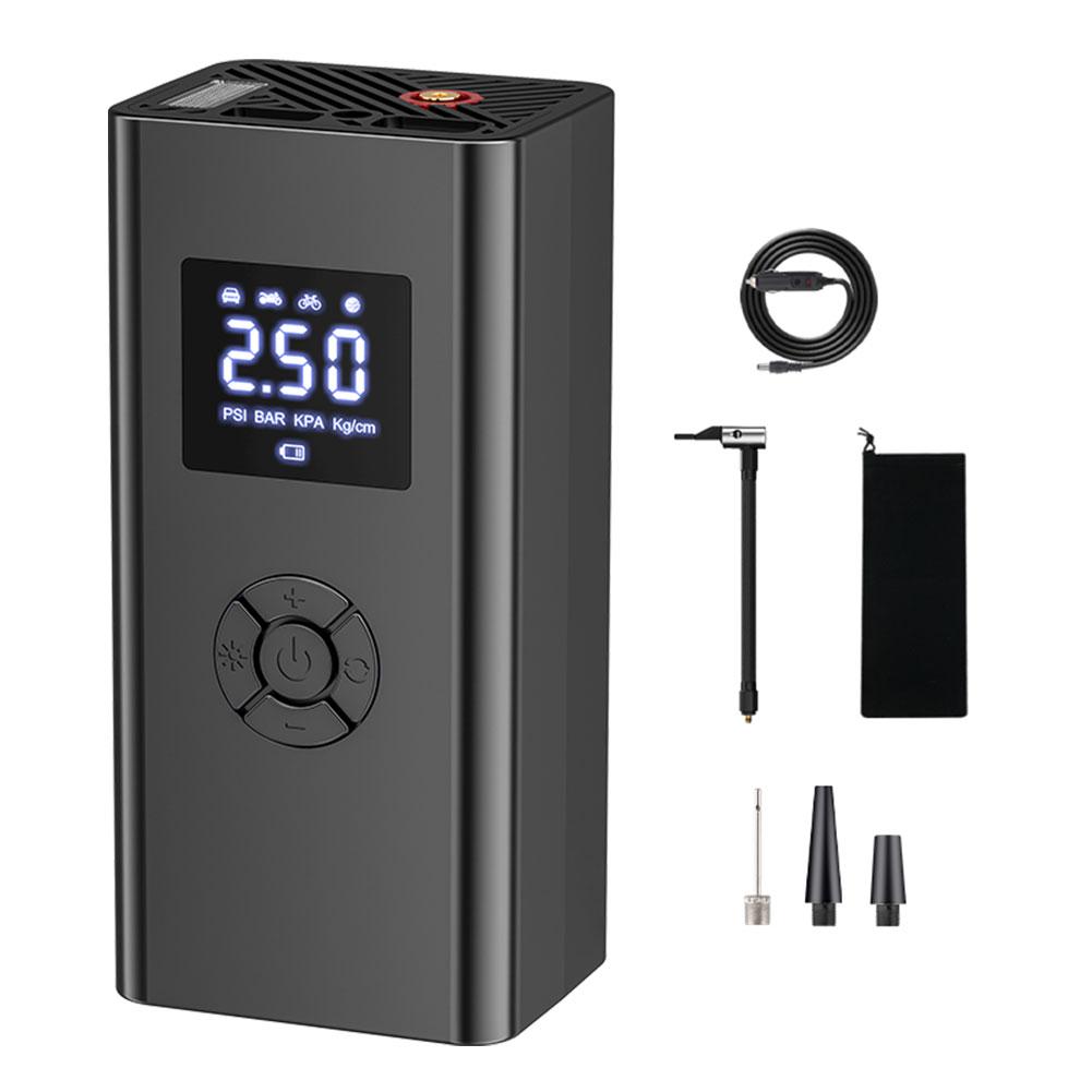 Electric Car Air Pump Wireless Digital Display Air Compressor Portable Mini Self Propelled Tire Pump Handheld Charging Pump