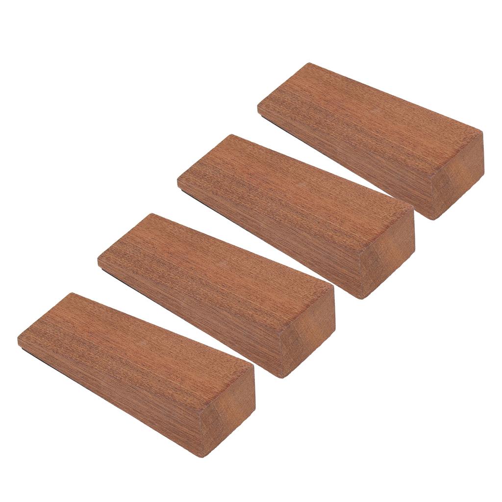 4 шт. Деревянный дверной стопор темно-коричневый треугольный противоскользящий дверной стопор для спальни гостиной ванной комнаты