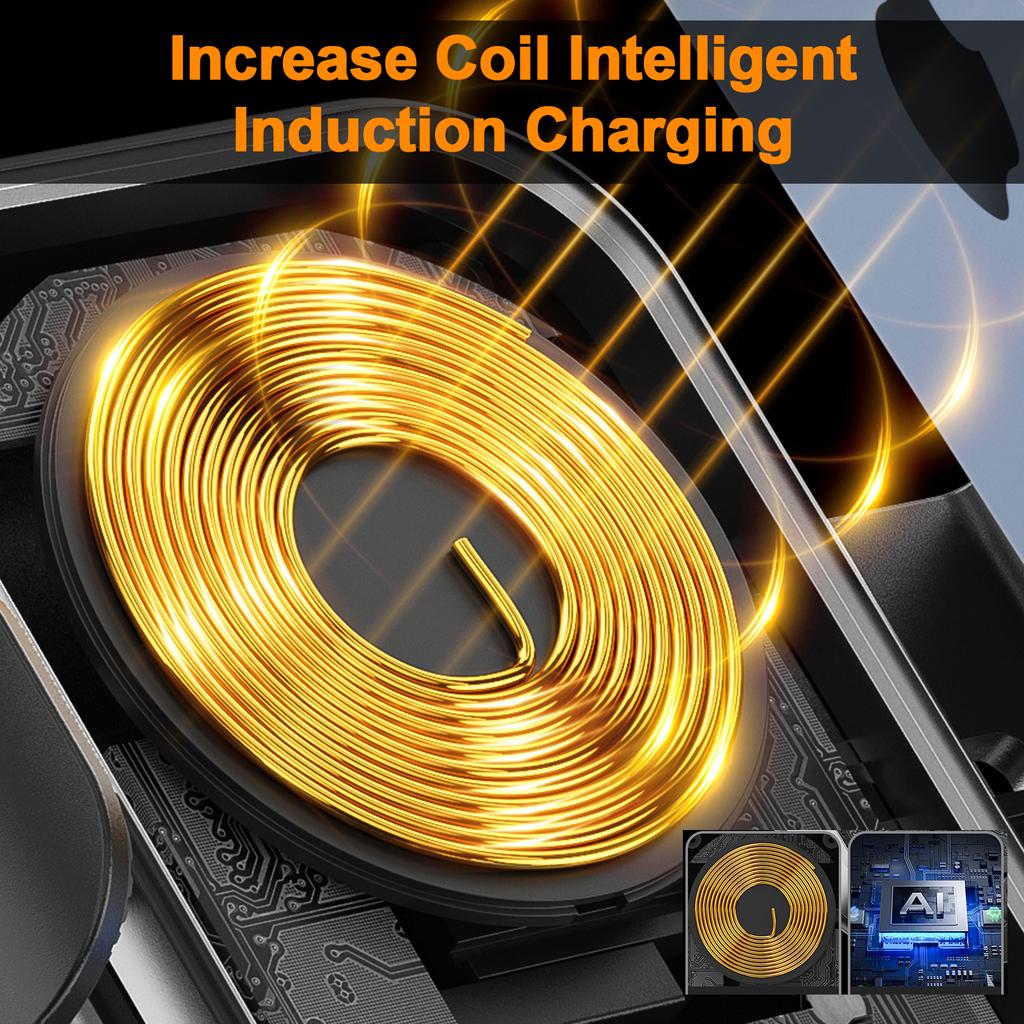 Car Mount Phone Holder Wireless Charger Fast Charging Air Vent Car Charging Holder One-touch