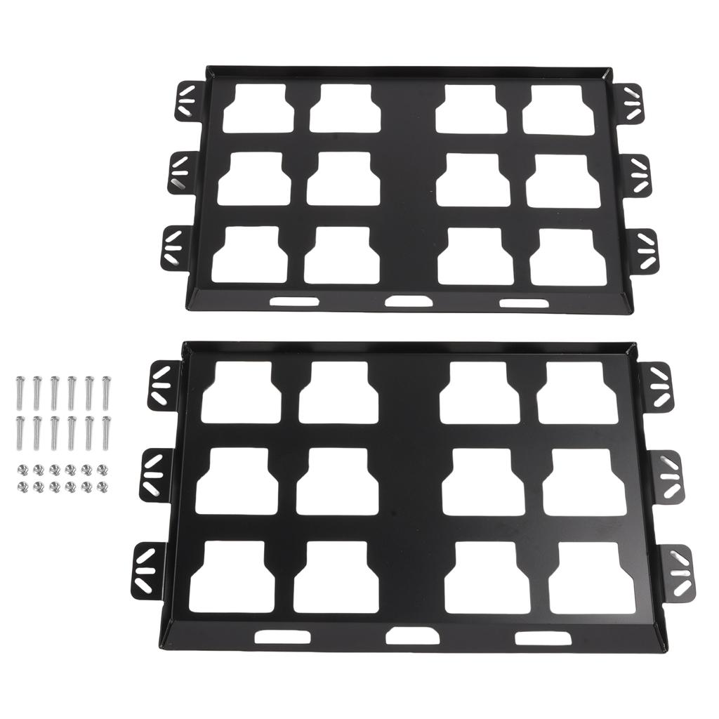 Комплект из 2 монтажных пластин, совместимых с ящиком для инструментов Milwaukee Packout, 100 фунтов, цельнометаллические пластины для хранения инструментов и