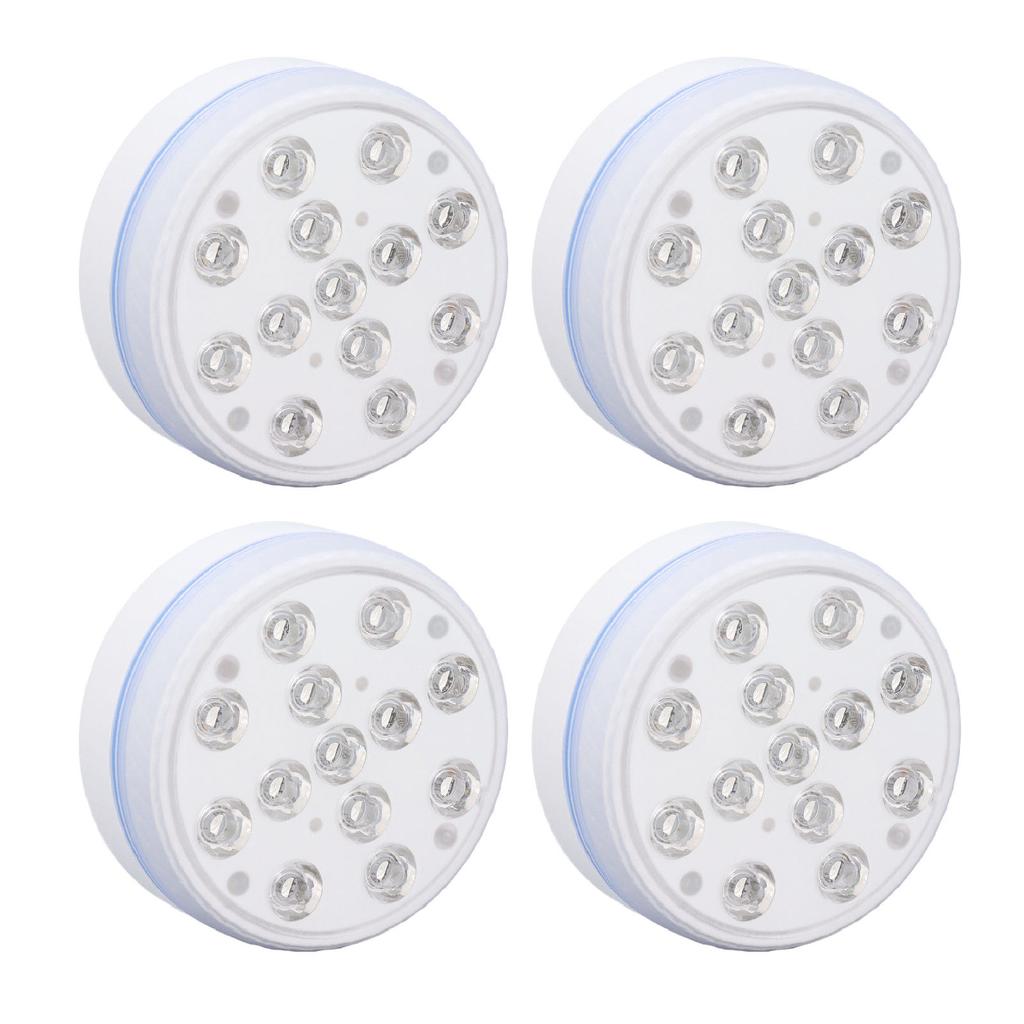4 шт. погружные светодиодные фонари для бассейнов IP68 водонепроницаемые пульт дистанционного управления под водой