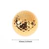1 шт. мячи для гольфа Novel Ball Golf Equipment Gold Color