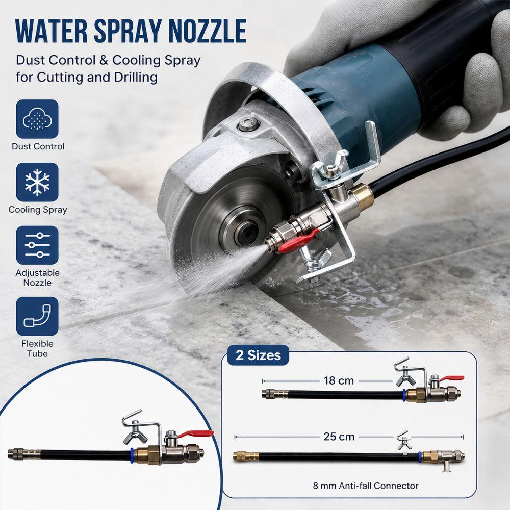 Copper Water Spray Nozzle Dust Suppression Water Cooling Dust Suppression Nozzle Anti-Detachment Structure Cooling Spray Nozzle