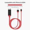 HDMI-compatible Adapter Cable 1080P Plug and Play TPE 8Pin to HDMI-compatible Converter for iPhone