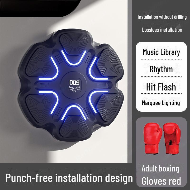 Умная Bluetooth музыкальная настенная мишень для бокса для домашнего фитнеса и тренировок