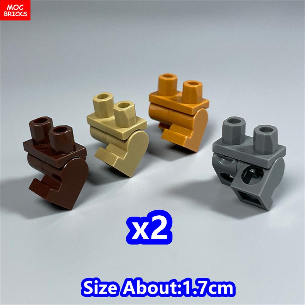 8 шт. Кубики MOC 17 мм Брюки Подвижные Короткие Ноги 970 см00 Часть Тела Одежда Модель Фигурка Сборка Строительные Блоки Игрушки Подарки