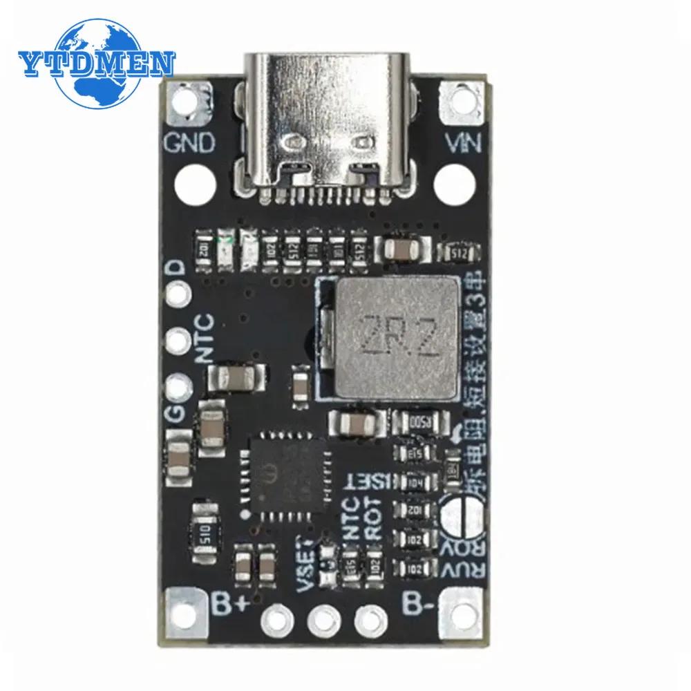 2S Type-C USB 15W 8.4V 12.6V 1.5A BMS Модуль зарядки литиевой батареи с повышением напряжения и балансировкой, поддержка быстрой зарядки с индикатором