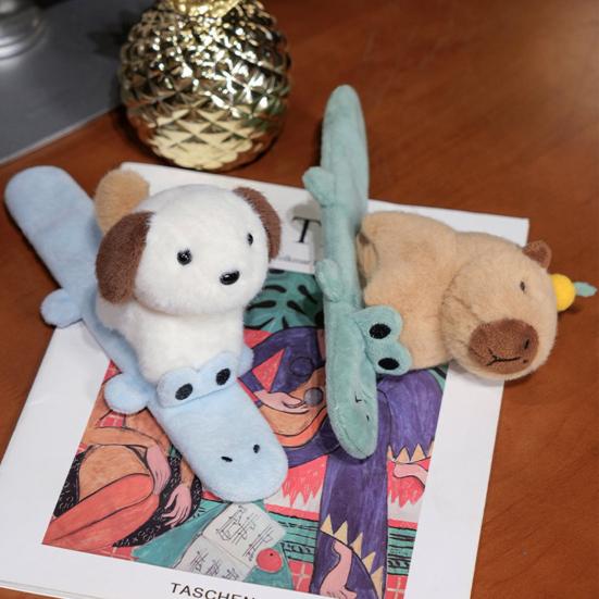 Браслет-лента Capybara Slap с рисунком животных из мультфильмов, собак и кошек, легко защелкивающийся браслет