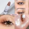 MYHO Осветляющий хайлайтер с Flash Pearl White Silkworm Lazy Eye Shadow Pen - Glitter Finishing Touch Highlight Pen