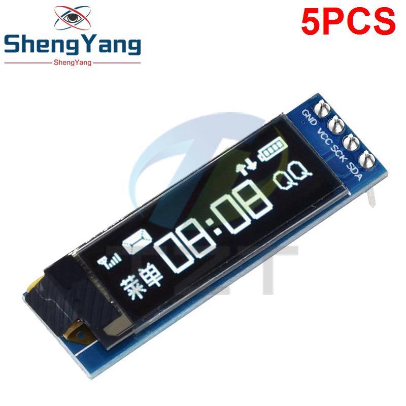 TZT 0,91-дюймовый OLED-модуль 0,91" бело-синий OLED 128x32 OLED LCD LED Дисплейный модуль 0,91" IIC Связь