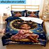 Galactic Princess Adventure 3pcs Bedding,Including 1pc Duvet Cover And 2pcs Pillowcases Perfect for Christmas,Ideal for Bedroom, Dormitory
