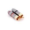4 шт. RCA Hi-Fi позолоченный медный штекер аудиоразъем