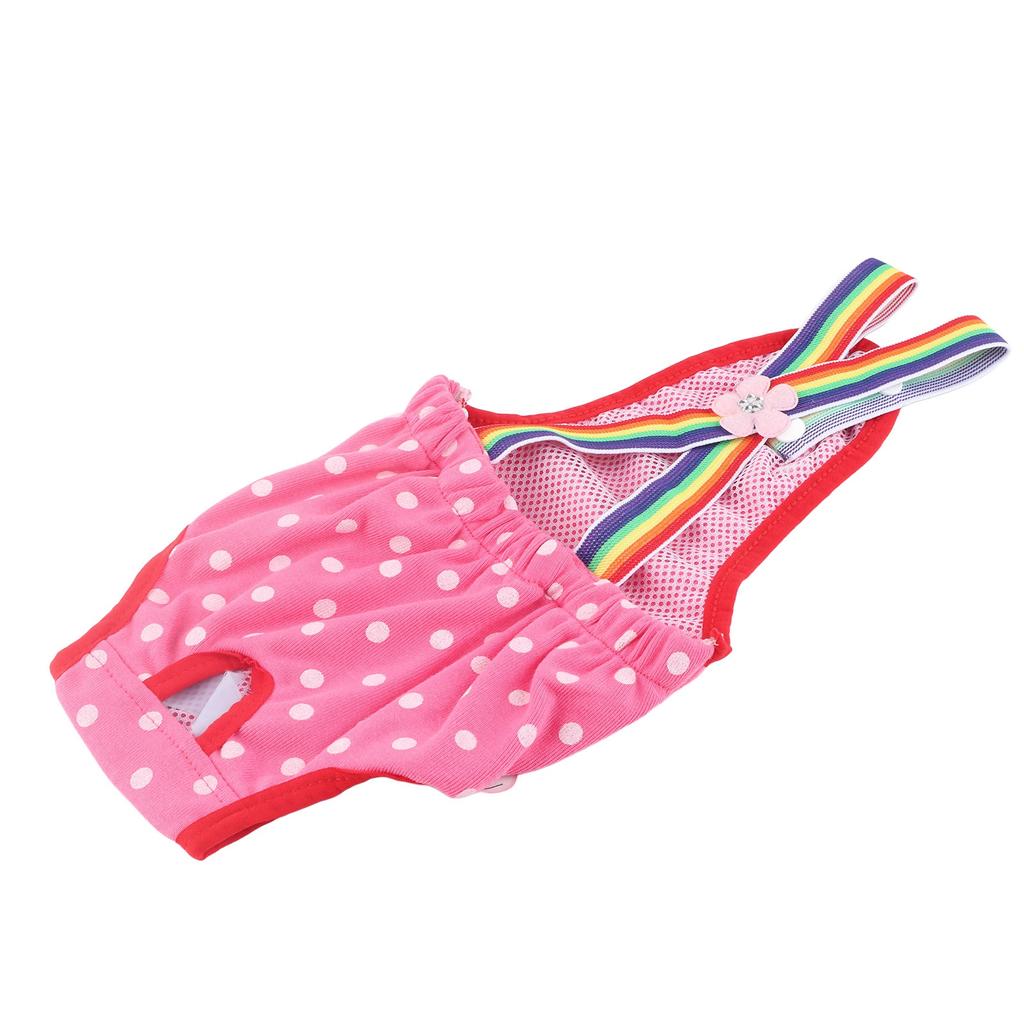 Подгузник для щенков и собак, менструальный, нижнее белье, многоразовые, моющиеся шорты, розово-красный, XS