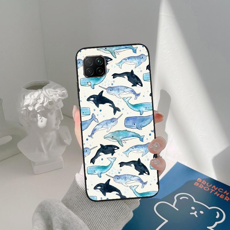Косатки Косатки Для Huawei Nova 11i 12i 12s 7i 8i Y73 Y70 Y90 Y60 Y72 Y61 Y91 9 10 SE P30 Pro P40 Lite Чехол