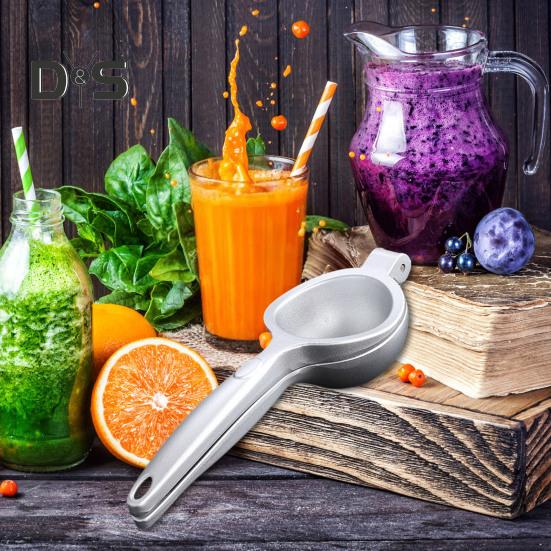 Соковыжималка для лимона из нержавеющей стали. Эргономичная ручка с защитой от ржавчины и отверстием для подвешивания. Легко хранить. Нескользящая ручная ручная соковыжималка.