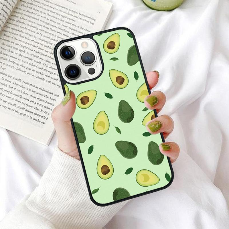 Cute Avocado Phone Case for iPhone 17 Air 16 PRO MAX 15 14 PLUS 12 11 13 Back Cover Fundas Shell coque