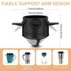Pour Over Coffee Dripper Portable Stainless Steel Coffee Filter Reusable Mini Collapsible Paperless Single Serve 1 Cup JT587