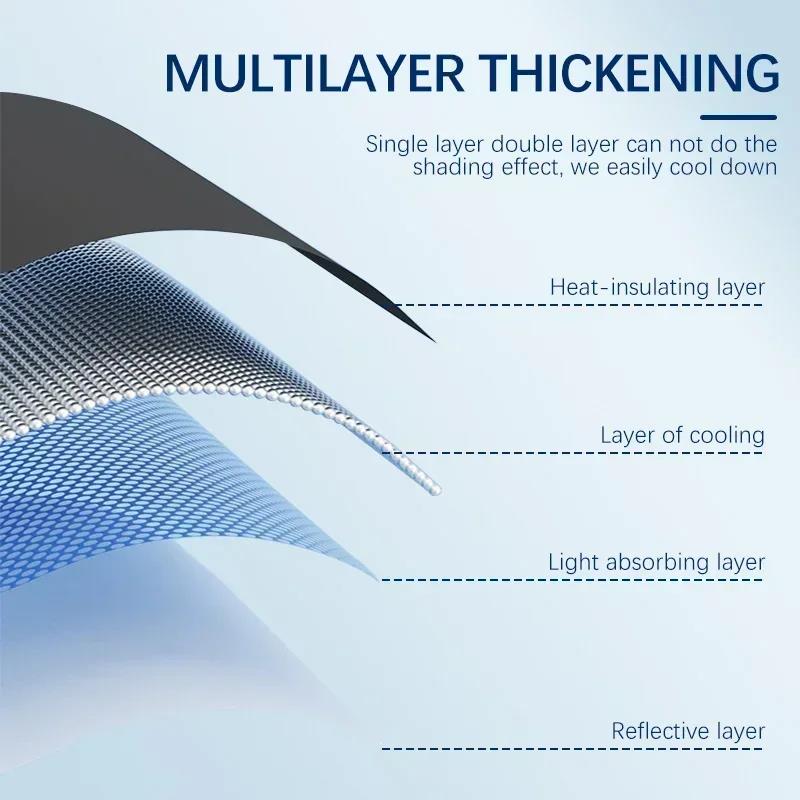 Car Window Sunshade Cover for JEEP Commander Sun Shade Windshield Visor Protector Windscreen Folding Auto UV Protection CurtainWindshield Sunshades 1