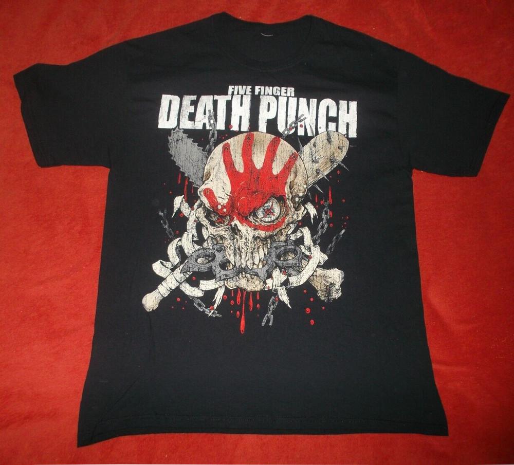 FIVE FINGER DEATH PUNCH Band Concert Tour Adult Unisex T-Shirt Full Size Unisex T-Shirt