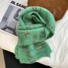 Scarf New Thickened Warm Soft Waxy Blended Women's Scarf Knitted Wool Scarf Scarf Scarf