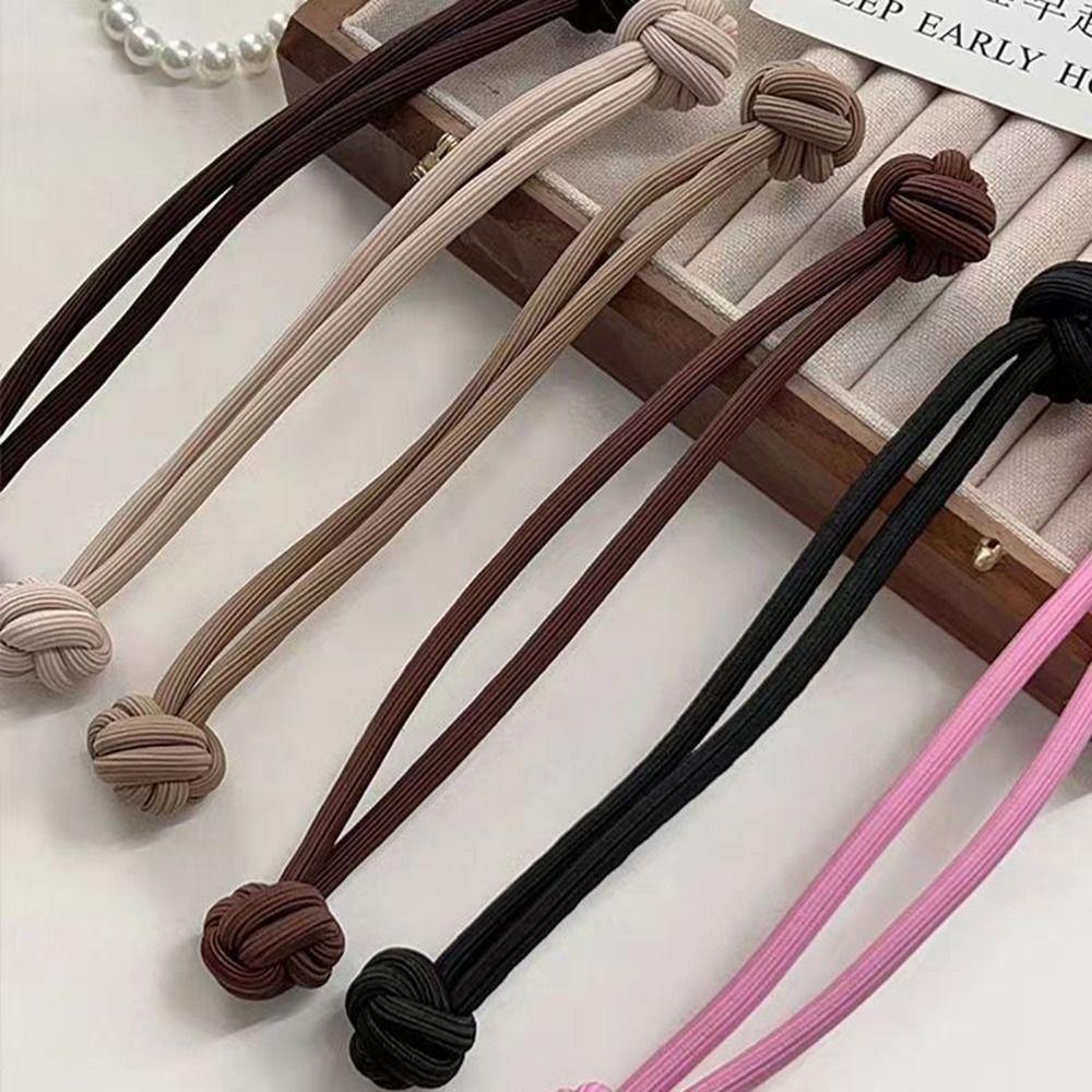 Резинка для волос высокий хвост резинки с узлом веревки для волос петля для волос эластичная головная веревка леди девушка женщина